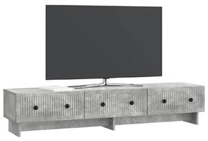 VidaXL TV szekrény fiókkal Betonszürke 147 x 34,5 x 30 cm Szerelt Fa