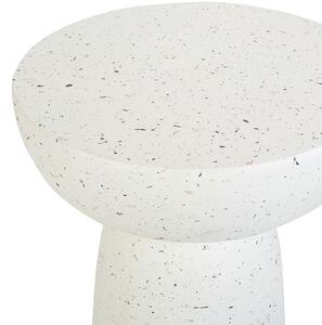 Fehér terrazzo hatású kisasztal CADINI