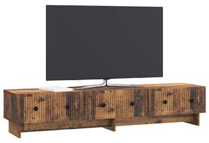 VidaXL TV szekrény fiókkal Antik Fa 147 x 34,5 x 30 cm Szerelt Fa