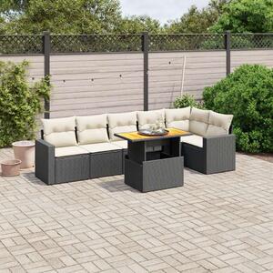 VidaXL Polyrattan Kerti Ülőgarnitúra - 7 részes