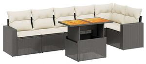VidaXL Polyrattan Kerti Ülőgarnitúra - 7 részes