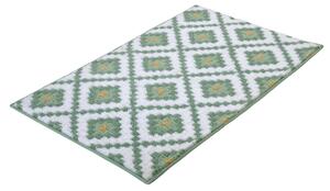 Kleine Wolke Alhambra fürdőszoba szőnyeg 100x60 cm négyszögletes fehér-zöld-sárga 9174685360