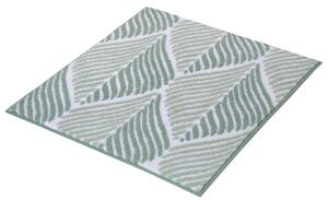 Kleine Wolke Leaf fürdőszoba szőnyeg 60x50 cm négyszögletes fehér-zöld 9137685433