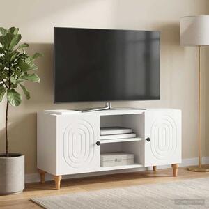 VidaXL TV szekrény Magasfényű Fehér 102 x 34,5 x 50 cm Szerelt Fa