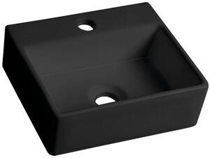 Sapho Small mosdótál 33.5x29 cm négyszögletes klasszikus-mosdótálak fekete BH7002B