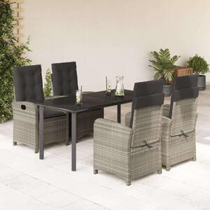 VidaXL Polyrattan Kerti Étkezőgarnitúra - 5 részes