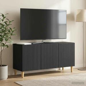 VidaXL TV szekrény Fekete 99 x 34,5 x 50 cm Szerelt Fa