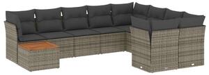 VidaXL Polyrattan Kerti Ülőgarnitúra - 10 részes