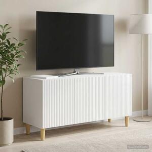 VidaXL TV szekrény Magasfényű Fehér 99 x 34,5 x 50 cm Szerelt Fa