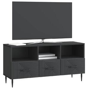 VidaXL TV szekrény fiókkal Fekete 102 x 34,5 x 50 cm Szerelt Fa