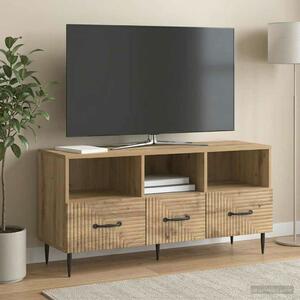 VidaXL TV szekrény Kézműves Tölgy 102 x 34,5 x 50 cm Szerelt Fa