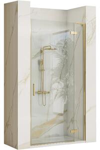 Rea Hugo zuhanyajtók 90 cm dönthető arany csiszolt/átlátszó üveg REA-K8411