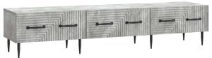 VidaXL TV szekrény fiókkal Betonszürke 147 x 34,5 x 30 cm Szerelt Fa
