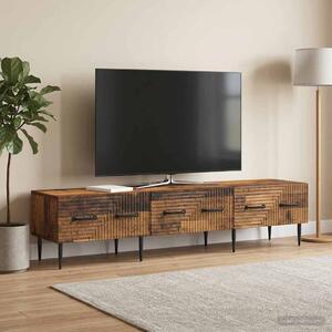 VidaXL TV szekrény fiókkal Antik Fa 147 x 34,5 x 30 cm Szerelt Fa