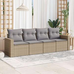 VidaXL Polyrattan Kerti Ülőgarnitúra - 4 Fős