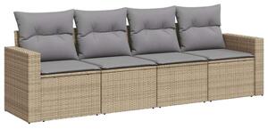 VidaXL Polyrattan Kerti Ülőgarnitúra - 4 Fős