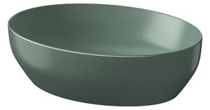 Cersanit Larga mosdótál 50.5x38.5 cm ovális mosdótálak zöld K677-054