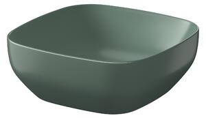 Cersanit Larga mosdótál 38x38 cm négyzet mosdótálak zöld K677-061
