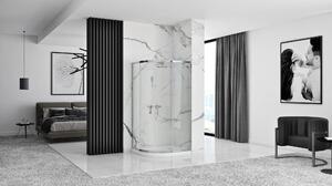 Rea Look zuhanykabin 80x80 cm félkör alakú króm fényes/átlátszó üveg REA-K7904