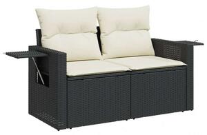 VidaXL Polyrattan Kerti Ülőgarnitúra - 7 részes - Fekete