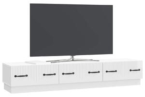 VidaXL TV szekrény Magasfényű Fehér 147 x 34,5 x 27 cm Szerelt Fa