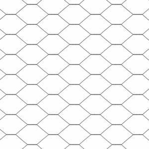 VidaXL Hatszögletű kerítés oszlopokkal 100 x 0,5 m PVC-bevonatos acél