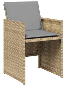 Polyrattan Kerti Étkezőgarnitúra - 7 részes