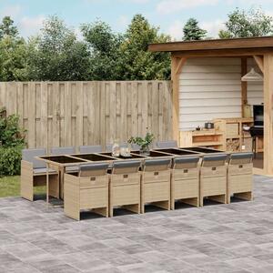 VidaXL Polyrattan Kerti Étkezőgarnitúra - 13 részes