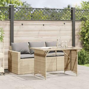 VidaXL Polyrattan Kerti Garnitúra - 2 Fő