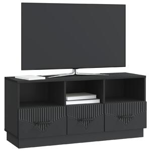 VidaXL TV szekrény fiókkal Fekete 102 x 34,5 x 47 cm Szerelt Fa