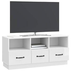 VidaXL TV szekrény Magasfényű Fehér 102 x 34,5 x 47 cm Szerelt Fa