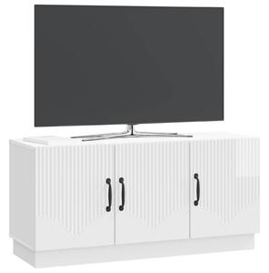 VidaXL TV szekrény Magasfényű Fehér 99 x 34,5 x 47 cm Szerelt Fa