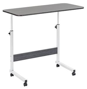 Állítható magasságú laptopasztal 80x40 cm fekete