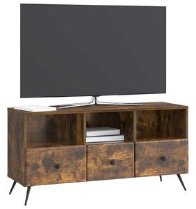 VidaXL TV szekrény fiókkal Füstös Tölgy 102 x 34,5 x 50 cm Szerelt Fa