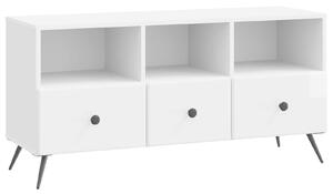VidaXL TV szekrény Magasfényű Fehér 102 x 34,5 x 50 cm Szerelt Fa