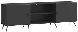 VidaXL TV szekrény Fekete 150 x 31 x 50 cm Szerelt Fa