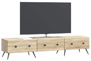 VidaXL TV szekrény fiókkal Sonoma Tölgy 147 x 34,5 x 30 cm Szerelt Fa