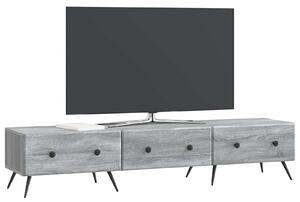 VidaXL TV szekrény fiókkal Szürke Sonoma 147 x 34,5 x 30 cm Szerelt Fa