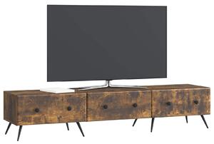 VidaXL TV szekrény fiókkal Füstös Tölgy 147 x 34,5 x 30 cm Szerelt Fa