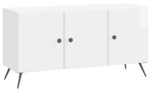 VidaXL TV szekrény Magasfényű Fehér 99 x 34,5 x 50 cm Szerelt Fa