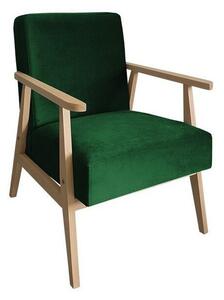 Fotel Clovis 100, Kárpit, 76x59x67cm, Fenyő, Bükkfa