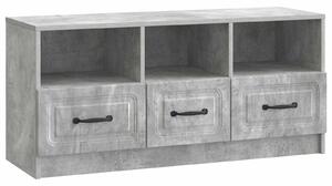 VidaXL TV szekrény fiókkal Betonszürke 102 x 34,5 x 47 cm Szerelt Fa