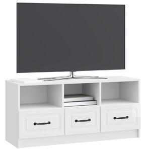 VidaXL TV szekrény Magasfényű Fehér 102 x 34,5 x 47 cm Szerelt Fa
