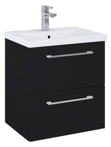 Elita Roma Plus Compact mosdó szekrénnyel és fogantyúkkal 51.5 cm fekete 168518