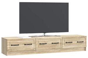 VidaXL TV szekrény fiókkal Sonoma Tölgy 147 x 34,5 x 27 cm Szerelt Fa