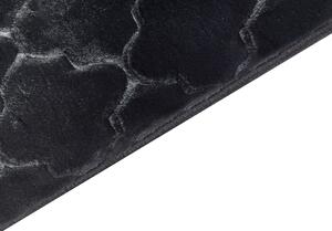 Fekete műnyúlszőrme szőnyeg 160 x 230 cm GHARO