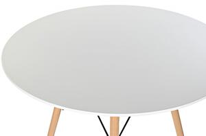 Ebédlő asztal mdf nyírfa 90x90x74 fehér