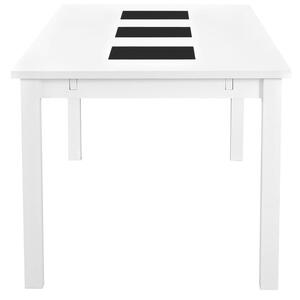 Asztal Riverton 493, Fehér, 75x90x180cm, Közepes sűrűségű farostlemez