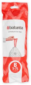 Brabantia PerfectFit szemeteszsákok 5 l fehér 311741