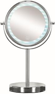Kleine Wolke LED Mirror kozmetikai tükör 17.5x29.5 cm kerek világítással króm 5887124886